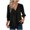 Black, variant on Summer Akafmk 3/4 Sleeve Shirts for Women,Summer Womens Chiffon Top,Spring Summer V-Neck Fashion T-Shirt Solid Color Casual for Women