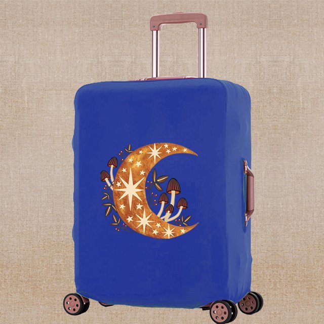 Housse de Valise 2023 Résistante aux Rayures, Accessoire de Voyage, Housses Adaptées aux Valises de 18 à 32 Pouces, Motif Champignon, Étui de Protection pour Chariot 8Mushroom021 m (22-25 Pouces)