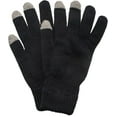thumbnail image 3 of Quietwear Mens 2 Layer Knit Glove with Texting Fingers One Size Black, 3 of 3