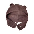 thumbnail image 4 of Gorro de punto Yinane con orejas de oso Gris, 4 of 5