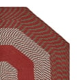 thumbnail image 6 of Better Trends Octagonal Braided Rug, 48" Diameter, Reversible Indoor Accent Rug for Kitchen or Entryway, Stain-Resistant 100% Polypropylene, Newport Collection – Barn Red, 6 of 6
