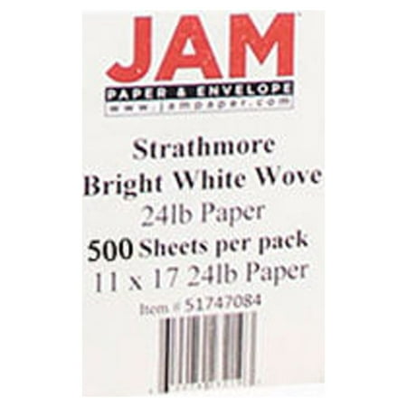 UPC: 0609465313153 | JAM Wove Paper  11 x 17  24lb Bright White  500/Pack