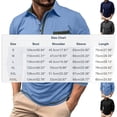 thumbnail image 3 of Men Cotton Polo Shirts Long Sleeve with Pocket Golf Shirts Shirts for Men Casual Work Athletic Collared T-Shirts Size 3XL Khaki, 3 of 8