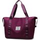 thumbnail image 1 of ZHAOCHENG Bolsa de viaje portátil de gran capacidad, plegable, impermeable, de tela Oxford, ligera, para viajes, compras, gimnasio, deportes, equipaje de mano (morado oscuro) Morado oscuro A, 1 of 5