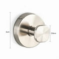 thumbnail image 4 of Stainless Steel Suction Cup Hooks, No-Drill Towel Wreath Hooks for Shower Bathroom Window, Heavy Duty Metal Hooks, 4 of 9