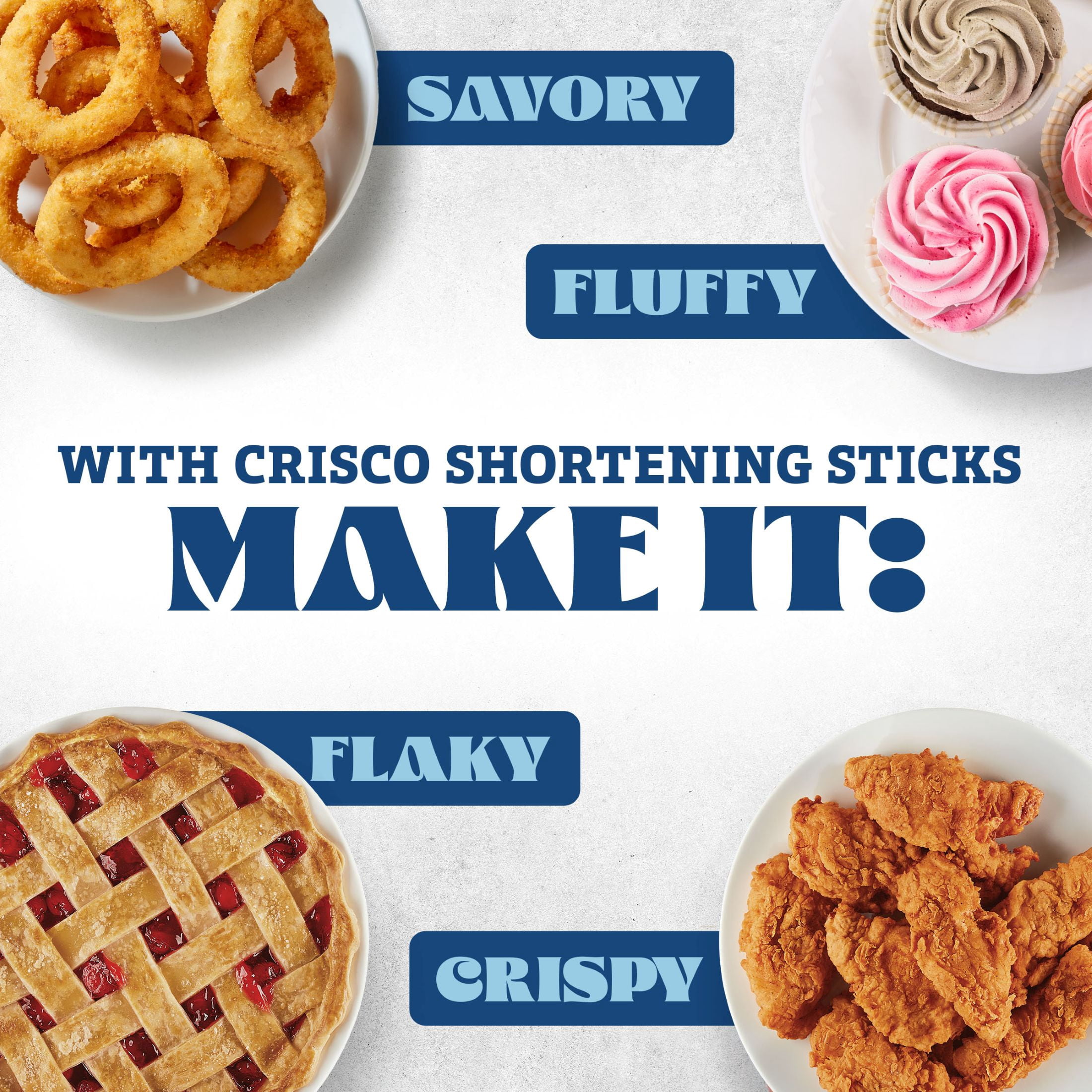 (3 pack) ​​​​Crisco All-Vegetable Shortening Baking Sticks, Gluten Free Shortening, 20 oz​​​