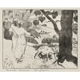 thumbnail image 2 of Gauguin, Paul 14x12 White Modern Wood Framed Museum Art Print Titled - Pastorales Martiniques (Martinique Pastorals), 2 of 4