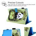 thumbnail image 4 of Fire HD 10 Case (7th / 5th Generation, 2017/2015 Released), Allytech Slim Fit Kickstand Auto Sleep Wake Folio Flip Pencil Holder Shockproof Case Cover for Amazon Kindle Fire HD 10, Panda, 4 of 8
