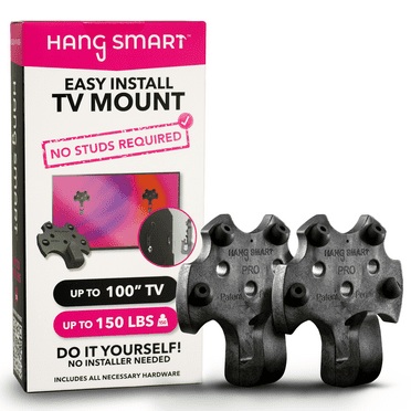 HangSmart NO STUD TV Mount | Holds up to 150LBS and up to 100" TV