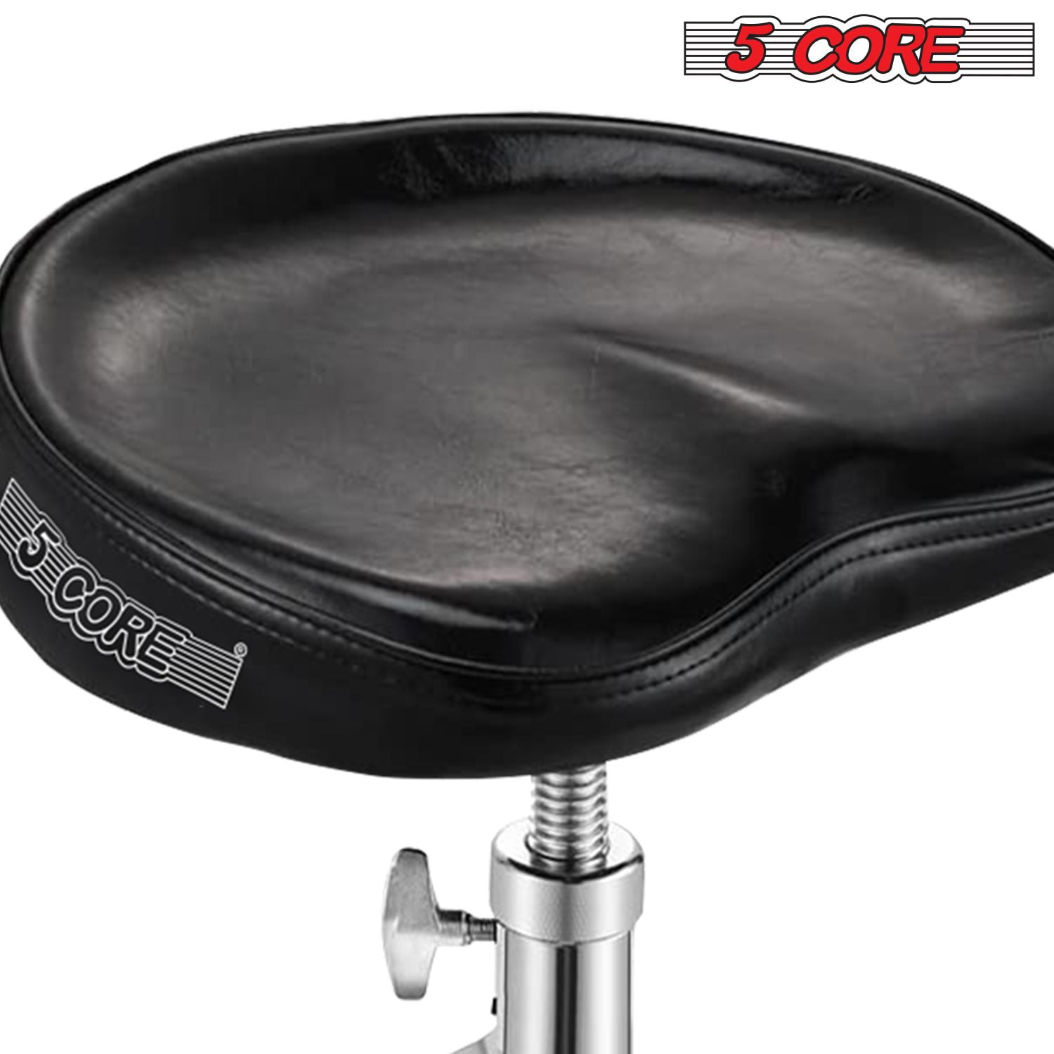 Drum Throne Padded Guitar Stool Adjustable Heavy Duty Saddle Music Chair Seat Universal for Adults & Kids with Anti Slip Rubber Feet
