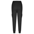 thumbnail image 3 of Miluxas Womens Sweatpants Clearance Baggy Comfy Lounge Pants Yoga Joggers Workout Scrub Clothes Casual Fall Fashion Black 2(XS), 3 of 7