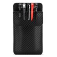 thumbnail image 1 of Leather Pocket Protector for Men: A Multi Purpose pocket protectors for shirts - Carbon Fiber Pattern Pocket Protector for Lab Coats | Pocket Pen Holder Accommodates Work Tools Such as Pens, 1 of 4