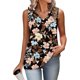 thumbnail image 5 of TaTaai Ladies Fashion Tshirt Sleeveless V Neck Printed Camisole Strap Detail Top Lightweight Spring Summer Daily Wear Gift, 5 of 6