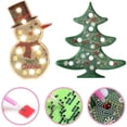 thumbnail image 2 of Luz LED de Pintura de Diamante JanHm 5D Taladro Completo Muñeco de Nieve DIY, 2 of 5