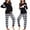 Black Plaid, variant on Avidlove Maternity Nursing Pajama Set for Breastfeeding Loungewear Sets Women Fall Long Sleeve Top & Jogger Pants for Pregnant & Postpartum