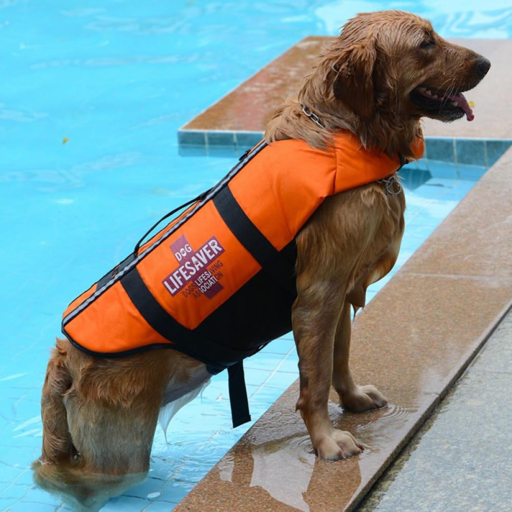 Dog Pet Life Jacket Float Vest Reflective Saver Aquatic Safety Swimming  ! 