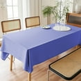 thumbnail image 2 of Textured Tablecloth Rectangle 60x120 Water Resistant Spill-Proof Wipeable Table Cloth Wrinkle Free Fabric Dining Table Cover for Birthday Party Farmhouse Spring Kitchen Tablecloths, 2 of 6