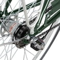 thumbnail image 3 of Tracer Osaka Hybrid City Bike for Men, 700×35C Wheels, Hi-ten Steel Frame, Shimano 3 Speed, Brown Seat and Grips,  21" Frame - Green, 3 of 7