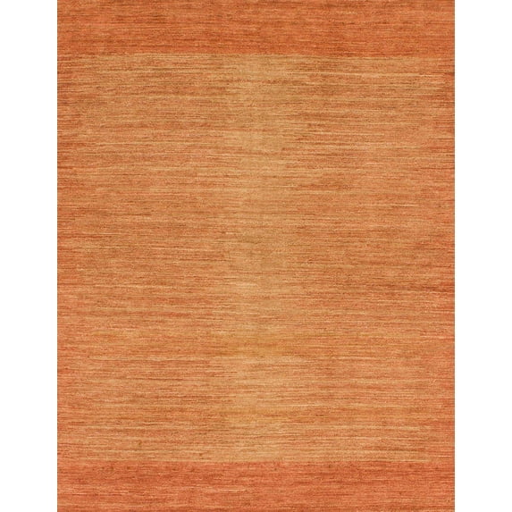 Ahgly Company Machine Washable Indoor Rectangle Abstract Orange Red Area Rugs, 2' x 4'