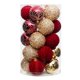 thumbnail image 3 of Juego de 25 bolas navideñas funcionales decorativas únicas pintadas a mano para el hogar, 3 of 5