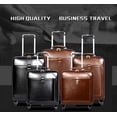 thumbnail image 2 of SEMMS LUXURY LEATHER LUGGAGE BOX 28" BLACK, 2 of 2