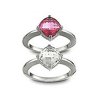 Swarovski LEA Rings Pair of Rings, Indian Pink (XLarge/60/9) -1051242