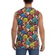 thumbnail image 4 of Fotbe American Football Men's Camiseta sin Mangas Estampada para Hombres, Playera Casual para Gimnasio, Entrenamiento, Playa-3X-Large, 4 of 7
