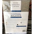 thumbnail image 2 of Thermal Balance Set of 2 Light Brown color Room Darkening Curtains Blocks 99% of outside light 84 inch panels, 2 of 2