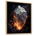 thumbnail image 2 of Designart "Luminous Meteorite Meteors II" Asteroids Floater Framed Canvas Wall Art, 2 of 7