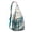 Blue-green-7, variant on 4-Pockets Cross Body Bags for Woman Men,Cute Sea Life Sling Bag Chest Bag with Adjustable Strap Women's Crossbody Bags for Outdoors Hiking Traveling