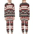 thumbnail image 3 of Renewold Durable Winter Sleepwear for Teen Girls & Boys 9-10 Y Christmas Aztec Tribal Snowflake Pajamas Family Matching Softness Teen Jammies Loungewear, 3 of 5