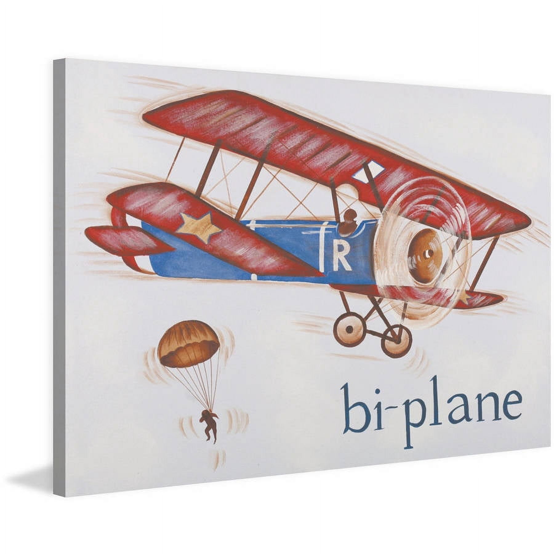 Marmont Hill "Biplane" by Reesa Qualia Painting Print on Wrapped Canvas