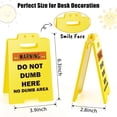 thumbnail image 2 of D Warning Sign Decoration Funny Gag Gift Desk Decoration Office Decor Motivational Quote Sign Humorous Design D, 2 of 2