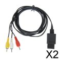 thumbnail image 1 of Cable Compuesto de Audio y Video RCA a AV CUTICAT para TV Paquete de 2 o 4 para N64, 1 of 8