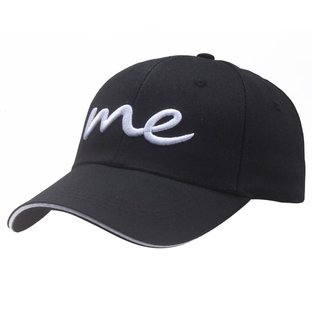 Gorra de béisbol lisa de algodón con bordado 3D «Me»