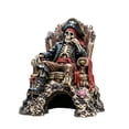 thumbnail image 2 of Nautical Tabletop Statue, Resin Skeleton Pirate with Cave for Aquarium Landscaping and Home Decor, 2 of 6