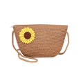 thumbnail image 1 of Summer Straw Beach Bag for Women Straw Flower Shoulder Rattan Crossbody Bag New Crochet Raffia Boho Vacation Woven Purse Handbag, 1 of 5