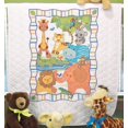 thumbnail image 1 of Baby Hugs Mod Zoo Courtepointe Kit de Point de Croix Estampé-34"X43 Pouces, 1 of 6