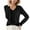 Black, variant on Women's V Neck Soft Lightweight Pullover Sweater, Breathable Loose Fit Long Sleeve Travel Top, Comfortable Loungewear for Home,Purple S