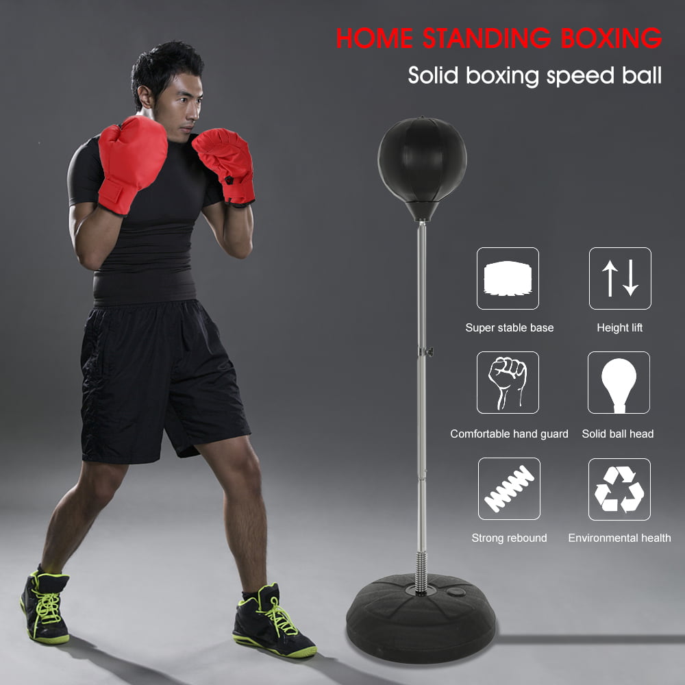 Free standing Adjustable Solid Boxing Speed Ball Home Gym Training Punching Bag 