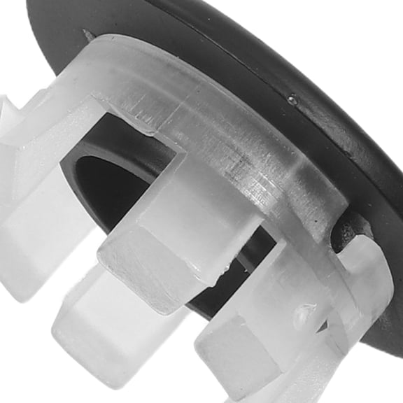 ELAYARD 2-Pack Black Sink Overflow Covers with Seals for Bathroom Vanity Basin Drain Trim Accessories