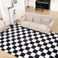 thumbnail image 2 of Alfombra TOOHUB supersuave, 150 x 240 cm, color blanco y negro, 2 of 7