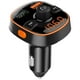 thumbnail image 4 of Transmisor FM Bluetooth para automóvil, receptor de radio/adaptador de audio con cargador dual para automóvil, carga de soporte, 4 of 5