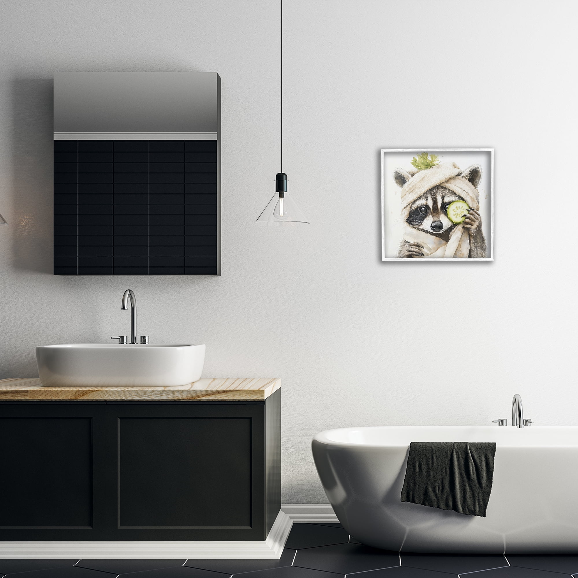 Stupell Industries Time To Depuff Self Care White Framed Giclee Art, design by Tina LeCour