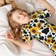 thumbnail image 5 of Balery Cute Cow Print Sunflower D Conjunto de Pijama Infantil de Manga Corta con Estampado – Ropa de Dormir de Algodón Suave-Small, 5 of 6