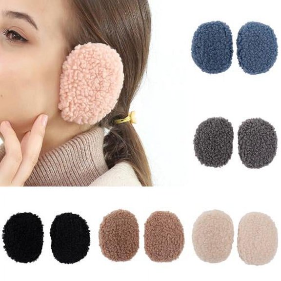 Zhaomeidaxi Earmuffs Winter Warmth Foldable Protective Cover Earmuffs Solid Color Multicolor Ladies Daily