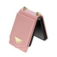 thumbnail image 3 of for Samsung Galaxy Z Flip 6 Case with Card Slots Crossbody Wallet Case with Adjustable Strap Make-up Mirror Luxury PU Leather Protective Flip Phone Case for Samsung Galaxy Z Flip 6 Women Girls, Pink, 3 of 10