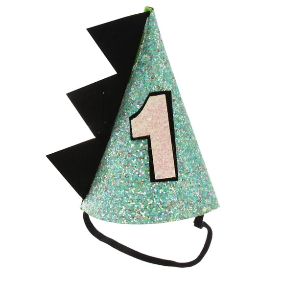 WRITWAA 1Pack Dinosaur Costume Hat Party Style Light Green for Kids First Birthday Party