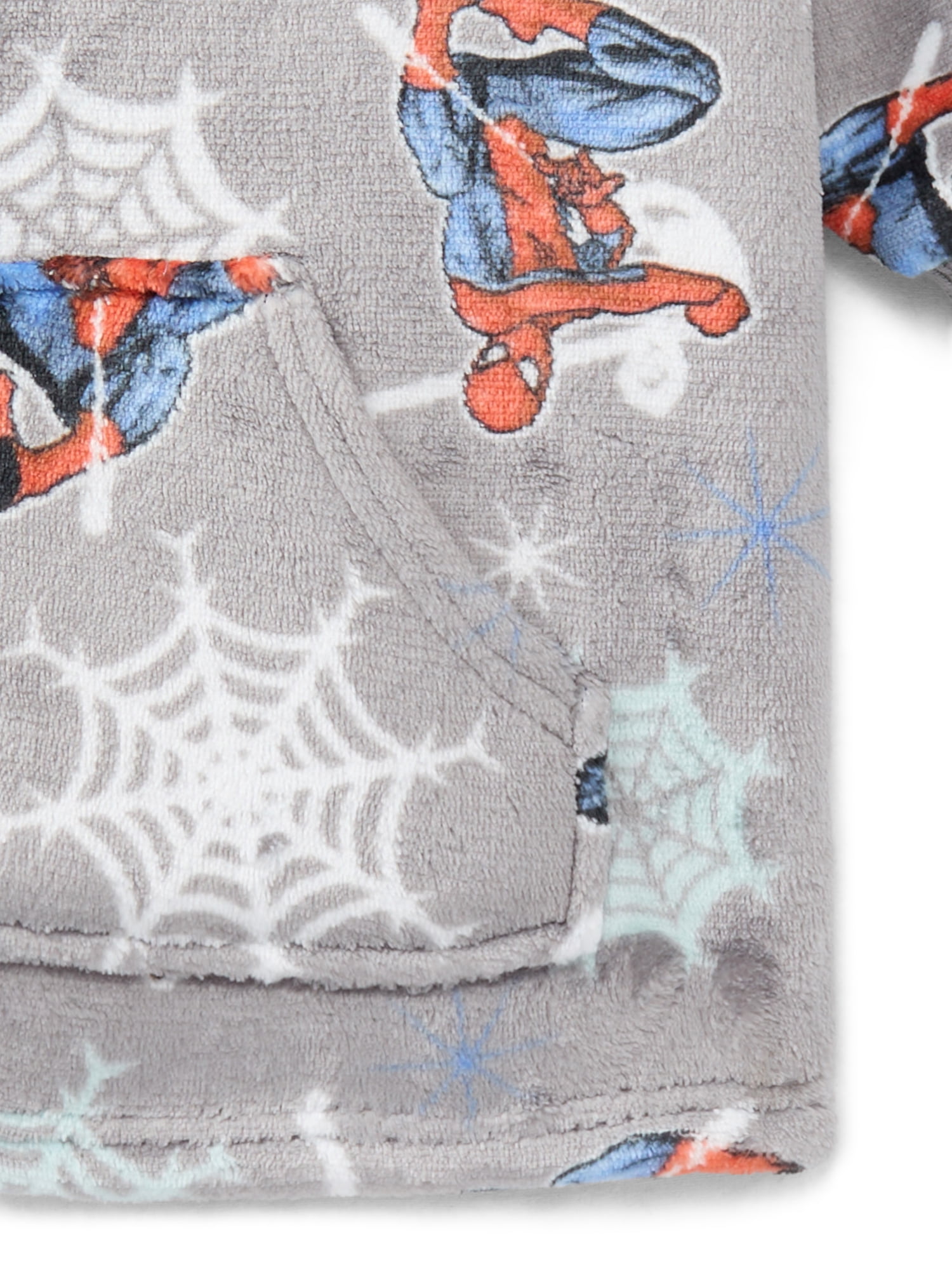 Spider-Man Toddler Boys Cozy Hoodie with Faux Shearling Lining, Sizes 12M-5T