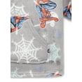 thumbnail image 4 of Spider-Man Toddler Boys Cozy Hoodie with Faux Shearling Lining, Sizes 12M-5T, 4 of 5